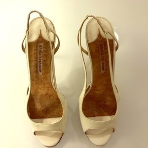 White high heel Manolo Blahnik